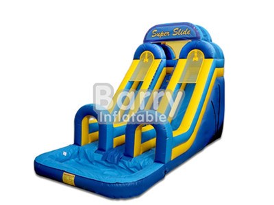 Where Can I Buy A Water Slide , Double Lane Backyard Inflatable Slide With Pool BY-WS-058